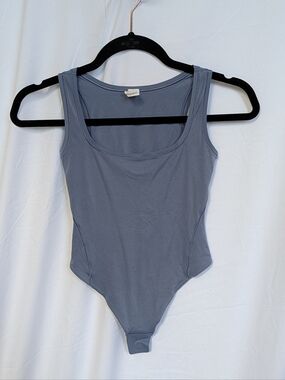 lululemon athletica Dusty Blue Scoop-Neck Bodysuit